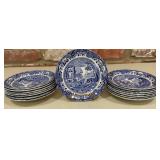 15 Spode England Italian Blue & White C.1816