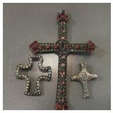 Ornate Vintage Sterling Silver Bohemian Garnet &