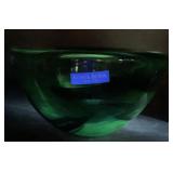 UV REACTIVE Kosta Boda Sweden Green Candle Holder