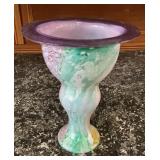 Kosta Boda Cancan Glass Vase Kjell Engman Signed