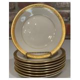 8 Pickard Camelot Hand Decorated Gold Encrusted
