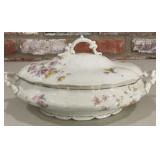 Antique Austrian Porcelain Floral Covered