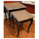 Pair of Vintage Queen Anne Style Side Nesting