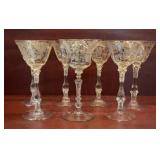 7 UV REACTIVE Cambridge Rose Point Glass