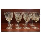 8 Vintage Waterford Lismore Cut Crystal Stemware
