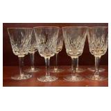 8 Vintage Waterford Lismore Cut Crystal Stemware