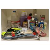 Mixed Lot of Household & Garage Supplies  Brasso