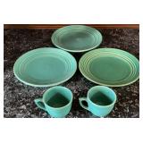 Vintage Bauer Los Angeles USA Ringware Turquoise