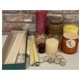 Patrician Hand-Dipped Taper Candles, Pillar