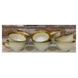 12 TK Thuny Czechoslovakia Porcelain Gold
