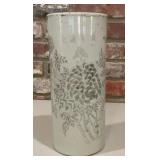 Vintage Chinese Grisaille Porcelain Sleeve Vase