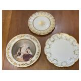 Antique Limoges Porcelain Decorative Plates,
