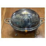 James Dixon & Sons Silverplate Roll Top Dome