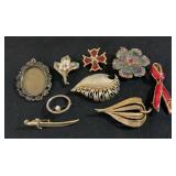 Brooch Pin Lot, 1992 Gigi Accessories Brooch,