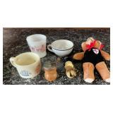 Fireking Davy Crockett Milk Glass Mug, Old Spice