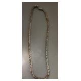 925 Sterling Silver Byzantine Bali Style Chain