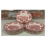 12 Johnson Brothers Old Britain Castles Pink