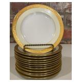 12 TK Thuny Czechoslovakia Porcelain Gold