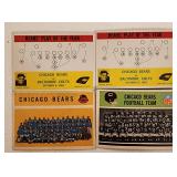 4 1960s Philadelphia Chicago Bears Cards