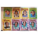 8 1970 Topps NFL Poster Inserts Super Stars