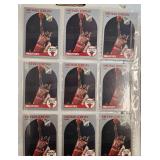 Multiple Binder Pages 1990s NBA Stars MJ INC