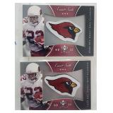 Two 2003 UD Emmitt Smith RC Patch Cards