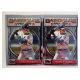 Two 1993 Topps Finest Mike Piazza Rookie Cards