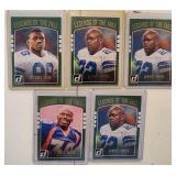 Five 2016 Donruss Legends Cards Emmitt Smith & Mor