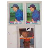 1984 Johnny Bench 2 1982 Signed Dickie Noles Cards