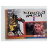 2003 Topps Kobe Bryant Love To Live Card
