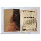 1997 Avon 23KT Gold Super Bowl Commemorative Card