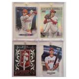 4 Stack Of Shohei Ohtani Cards See Pics