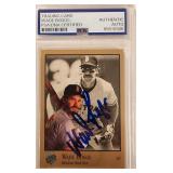 Signed 1992 Leaf Wade Boggs #131 Card PSA Authenti