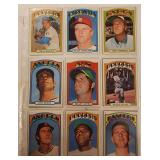 Lot Of 18 1972 Topps MLB Cards