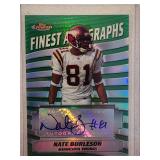 Autographed 2005 Topps Finest Nate Burleson Card