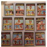 Lot Of 12 1971 Topps MLB LDR Cards