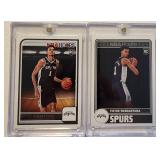 Two 2024 Hoops Victor Wembanyama RCs