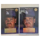Two 1994 Leaf Gamers Mike Piazza Insert Cards