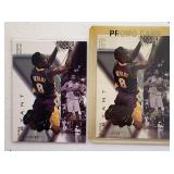 Two 2001 Upper Deck SPX Kobe Bryant Sample Cards