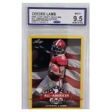 2020 Leaf Draft Gold Ceedee Lamb CCG 9.5
