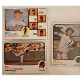 3 1973 Topps Tony Olivia/Earl Weaver Cards
