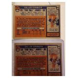 Two 1976 Topps ED Too Tall Jones Rookie Cards