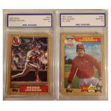 2 87 Topps Reggie Jackson/Mike Schmidt  BMG 10s