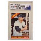 1966 Topps #50 Mickey Mantle HGA 3