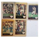 Five 1991 Sports ED NFL Promo Cards All Stars
