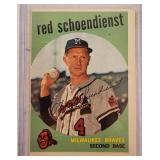 1959 Topps Red Schoendienst #480 Card