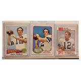 3 1970s Roger Staubach NFL Cards