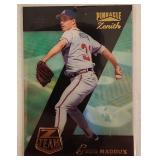 1996 Pinnacle Zenith Z-Team Greg Maddux
