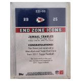 2011 Topps End Zone Materials Jamaal Charles