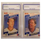 Two 1987 M&Ms Cal Ripken JR/George Brett BMG 10s